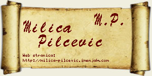 Milica Pilčević vizit kartica